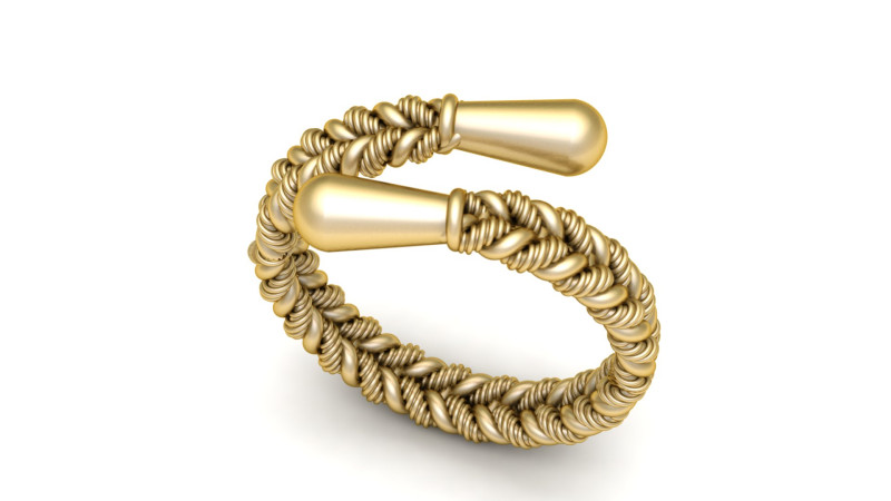 FILIGREE SPIRAL LADIES RING 3D PRINTABLE MODEL 3D Принт Модель .c4d .max .obj .3ds .fbx .stl .blend 