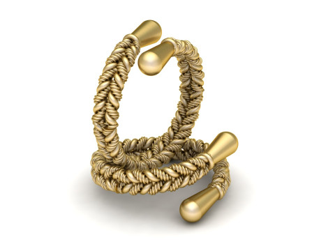 FILIGREE SPIRAL LADIES RING 3D PRINTABLE MODEL 3D Принт Модель