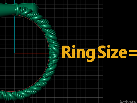 FILIGREE SPIRAL LADIES RING 3D PRINTABLE MODEL 3D Принт Модель