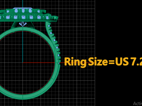 ENGAGEMENT FILIGREE DIMOND RINGS 3D PRINTABLE MODEL Modèles 3D en vedette