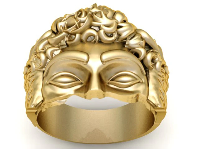 MONA LISA HEAD RING 3D PRINTABLE MODEL 3D Print Model .c4d .max .obj .3ds .fbx .stl .blend 