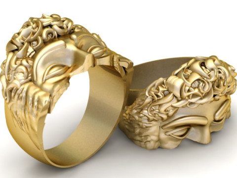MONA LISA HEAD RING 3D PRINTABLE MODEL 3D Принт Модель