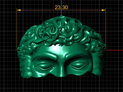 MONA LISA HEAD RING 3D PRINTABLE MODEL 3D Print Model