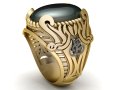 EXQUISITE 3D PRINTABLE ALI SWORD RING A SYMBOL OF MUSLIM HERITAGE 3D-Druckmodell