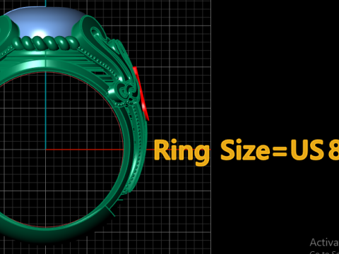 EXQUISITE 3D PRINTABLE ALI SWORD RING A SYMBOL OF MUSLIM HERITAGE 3D Baskı Modeli