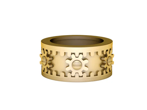MOVING GEARS RING FOR MEN 3D PRINTABLE MODEL 3D Print Model