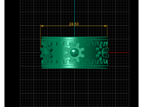 MOVING GEARS RING FOR MEN 3D PRINTABLE MODEL 3D 프린트 모델