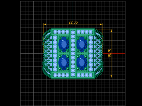 FILIGREE DIMOND RING FOR MEN 3D PRINTABLE MODEL 3D Print Model