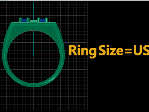 FILIGREE DIMOND RING FOR MEN 3D PRINTABLE MODEL 3D Print Model