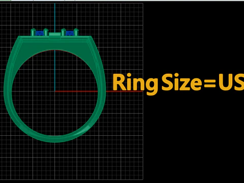 FILIGREE DIMOND RING FOR MEN 3D PRINTABLE MODEL 3D Print Model