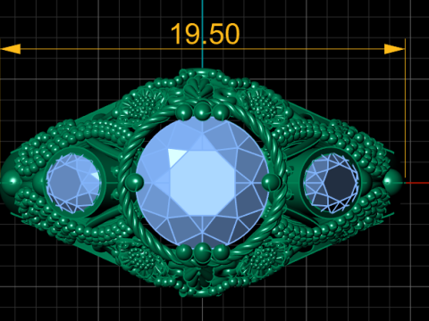 FILIGREE ENGAGEMENT RING 3D PRINTABLE MODEL Modello di stampa 3D