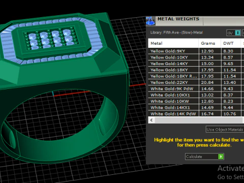 HIP HOP MEN FASHION RING 3D PRINTABLE MODEL 3D Print Model