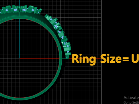 LUXURY FILIGREE RING FOR WOMEN 3D PRINTABLE MODEL 3D प्रिंट मॉडल