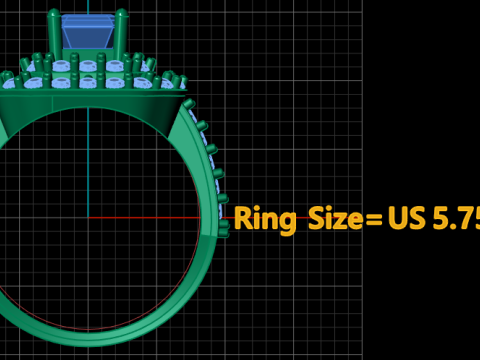 FILIGREE ENGAGEMENT DIMOND RING 3D PRINTABLE MODEL Modello di stampa 3D