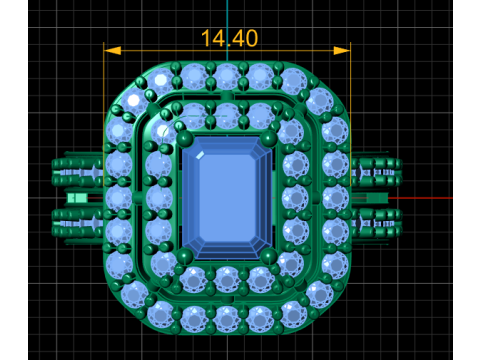 FILIGREE ENGAGEMENT DIMOND RING 3D PRINTABLE MODEL Modello di stampa 3D