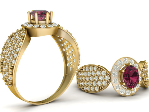 ENGAGEMENT RINGS 3D PRINTABLE MODEL 3D-printmodel