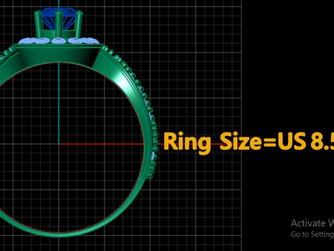 ENGAGEMENT RINGS 3D PRINTABLE MODEL 3D Print Model