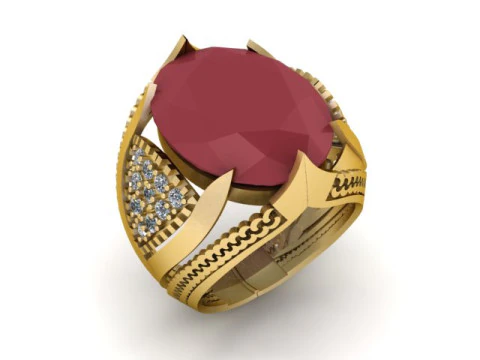 तुर्की पुरुष फैशन रिंग 3डी प्रिंट करने योग्य मॉडल 3D प्रिंट मॉडल