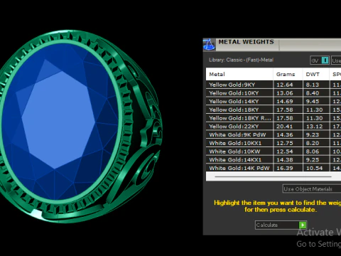 STYLISH DIMOND RING FOR MEN 3D PRINTABLE MODEL 3D Print Model