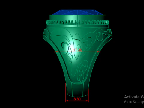 STYLISH DIMOND RING FOR MEN 3D PRINTABLE MODEL 3D Print Model