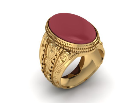 MEN FASHION RING 3D PRINTABLE MODEL 3D-Druckmodell