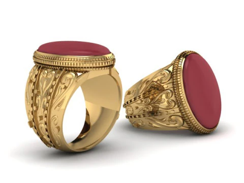 MEN FASHION RING 3D PRINTABLE MODEL 3D Print Model