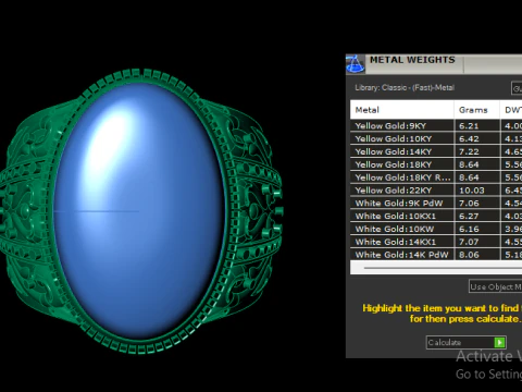 MEN FASHION RING 3D PRINTABLE MODEL 3D Print Model