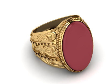 MEN FASHION RING 3D PRINTABLE MODEL 3D Принт Модель