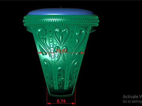 MEN FASHION RING 3D PRINTABLE MODEL 3D Print Model
