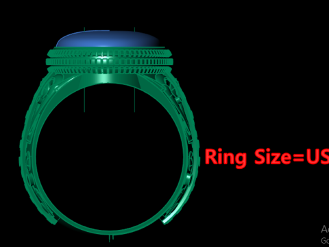 MEN FASHION RING 3D PRINTABLE MODEL 3D Принт Модель