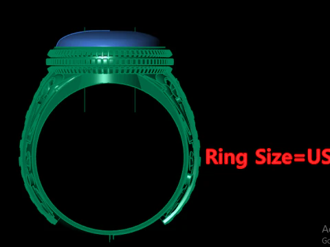 MEN FASHION RING 3D PRINTABLE MODEL 3D Print Model