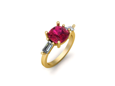 ENGAGEMENT RING 3D PRINTABLE MODEL 3D Baskı Modeli