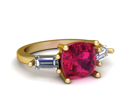 ENGAGEMENT RING 3D PRINTABLE MODEL 3D Принт Модель