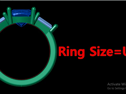 ENGAGEMENT RING 3D PRINTABLE MODEL 3D Print Model