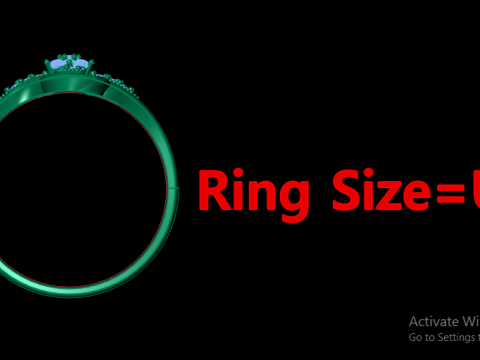 WOMEN FASHION DIMOND RING 3D PRINTABLE MODEL 3D Baskı Modeli