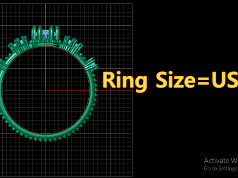 SOLITAIRE DIMOND RING 3D PRINTABLE MODEL Model Cetak 3D