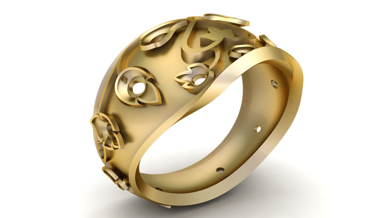 MEN FASHION RING FOR 3D PRINTABLE MODEL Modèles 3D en vedette .c4d .max .obj .3ds .fbx .stl .blend