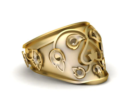 MEN FASHION RING FOR 3D PRINTABLE MODEL 3D Print Model