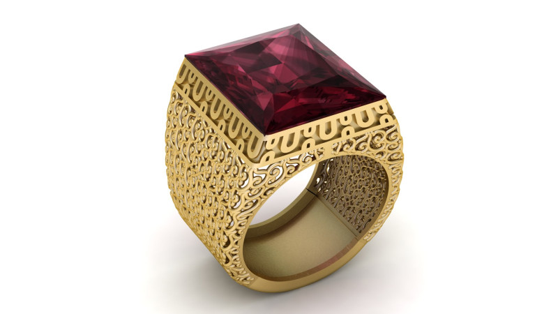 MENS FASHION RING FOR 3D PRINTABLE MODEL 3D-Druckmodell .c4d .max .obj .3ds .fbx .stl .blend 