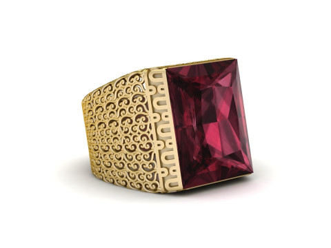 MENS FASHION RING FOR 3D PRINTABLE MODEL 3D-Druckmodell
