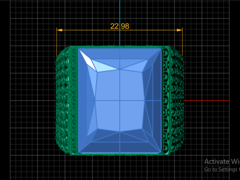MENS FASHION RING FOR 3D PRINTABLE MODEL 3D-Druckmodell