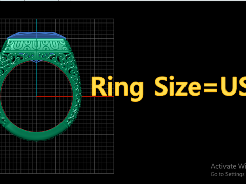 MENS FASHION RING FOR 3D PRINTABLE MODEL 3D-Druckmodell