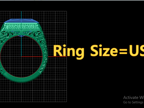 MENS FASHION RING FOR 3D PRINTABLE MODEL 3D Print Model