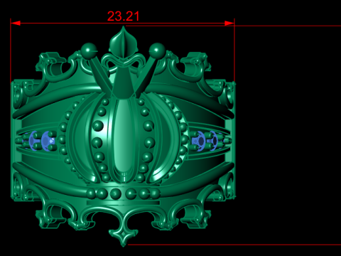 CROWN RING FOR MEN 3D PRINTABLE MODEL 3D-Druckmodell
