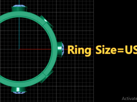 Hip Hop Men Fashion Dimond Ring 3d Printable Model Modèles 3D en vedette