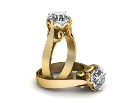 ЖІНОЧА ОБРУЧКА 3D МОДЕЛЬ ДЛЯ ДРУКУ 3D Принт Модель