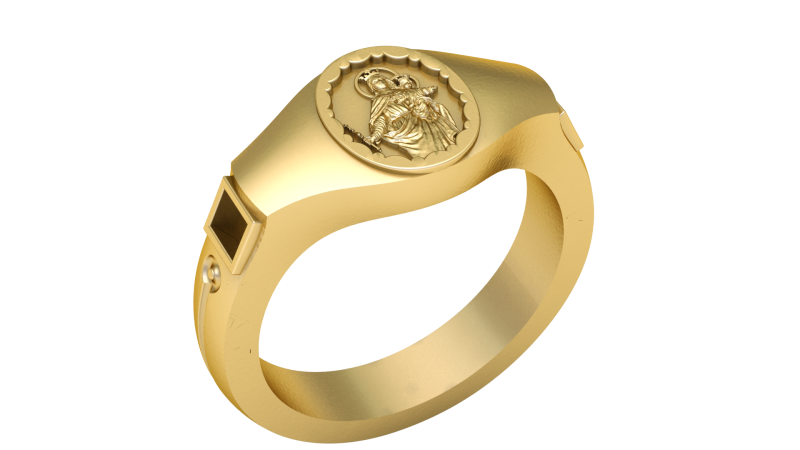 MERY LADY RING FOR MEN FASHION 3D PRINTABLE MODEL 3D Принт Модель .c4d .max .obj .3ds .fbx .stl .blend 