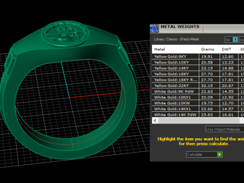 MERY LADY RING FOR MEN FASHION 3D PRINTABLE MODEL 3D Принт Модель