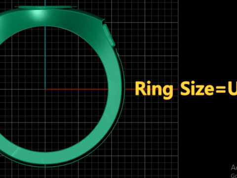 MERY LADY RING FOR MEN FASHION 3D PRINTABLE MODEL 3D Принт Модель