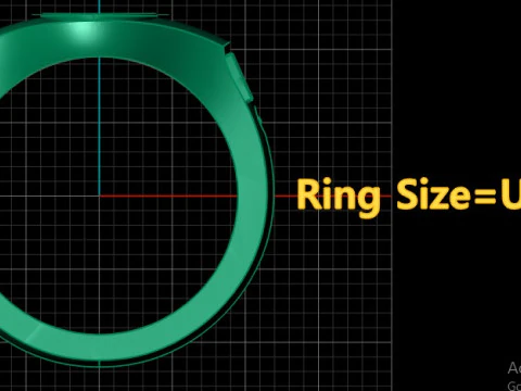 MERY LADY RING FOR MEN FASHION 3D PRINTABLE MODEL 3D Print Model